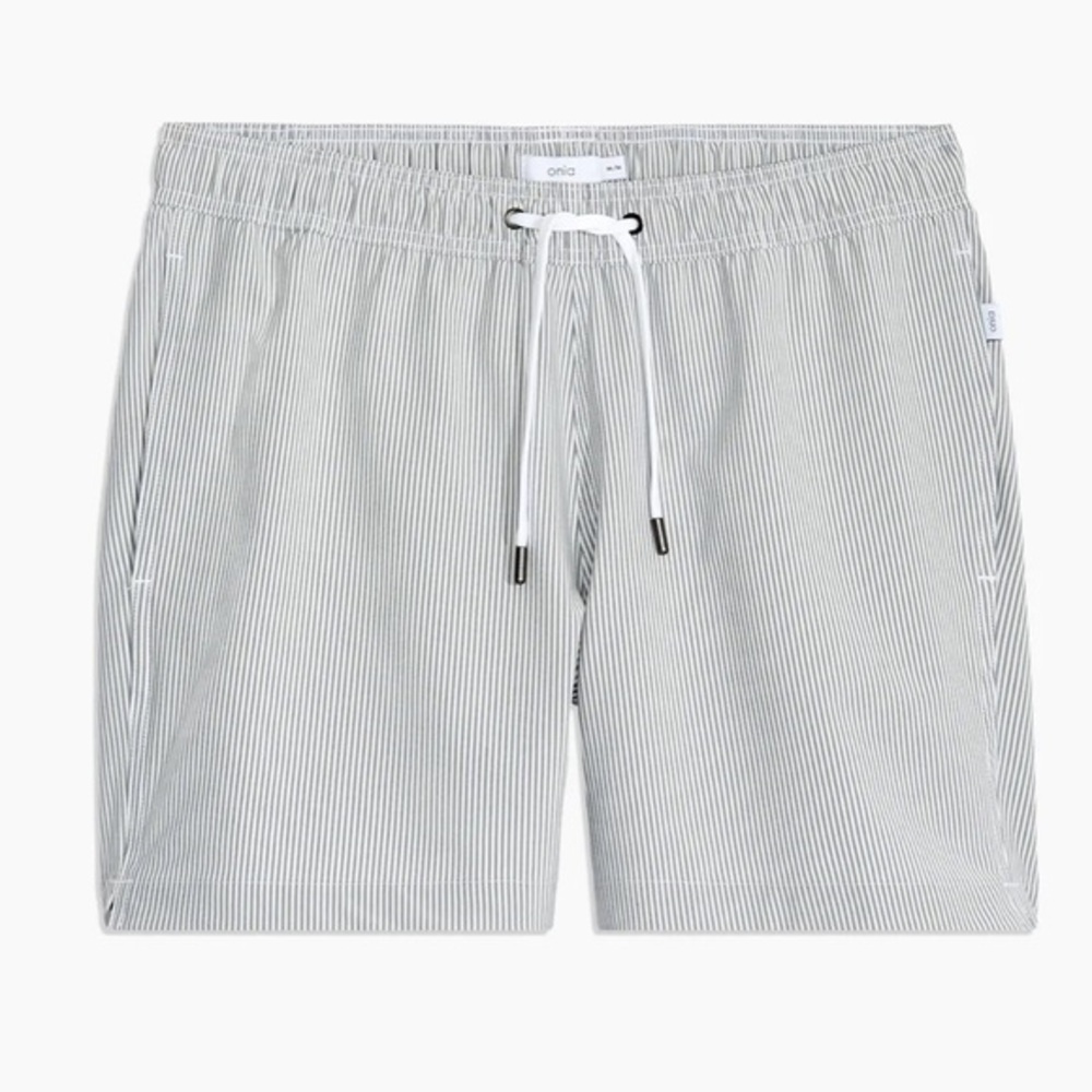 Men’s Sonia Charles Stretch Checkered Swim Trunks